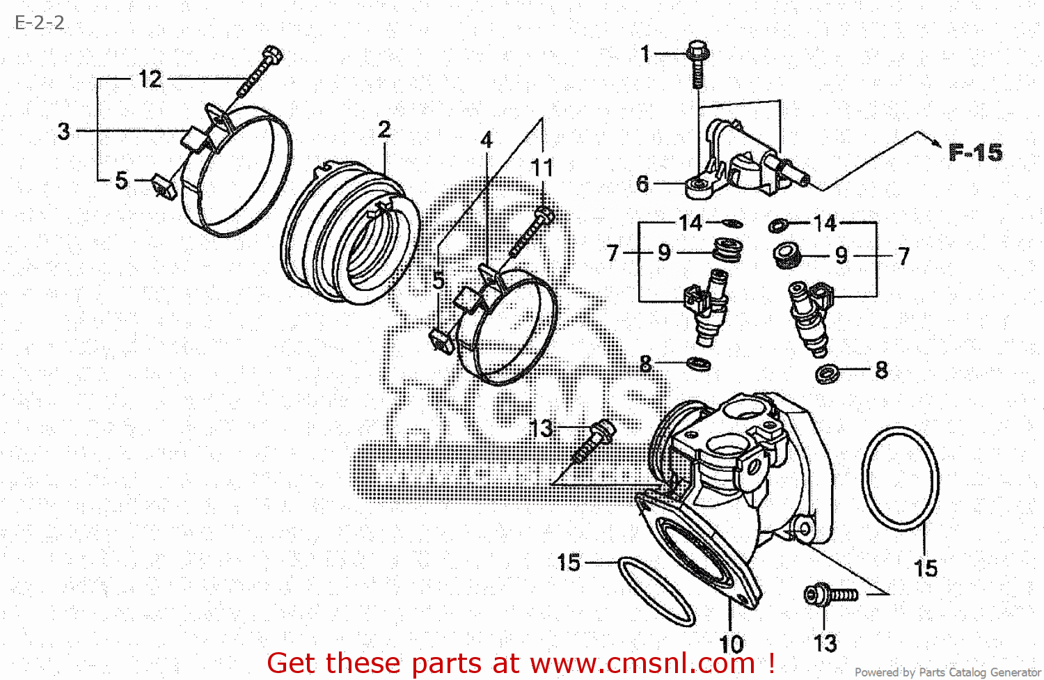 Honda INJECTOR ASSY,FUE 16450MFS003 Honda INJECTOR ASSY,FUE 16450MFS003