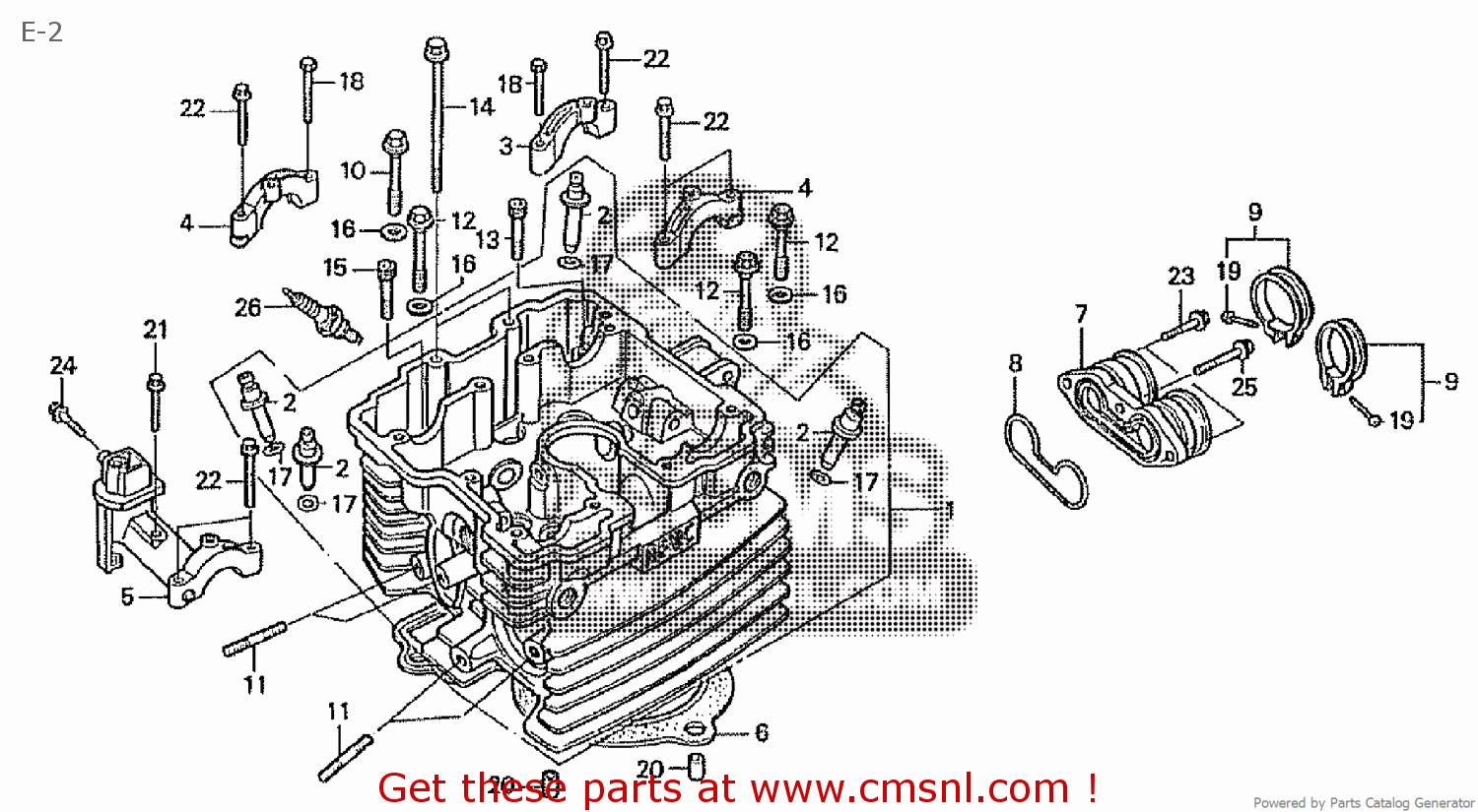 Holder A Camshaft For Cbx125f 1987 H Japan Jc11 110 Order At Cmsnl