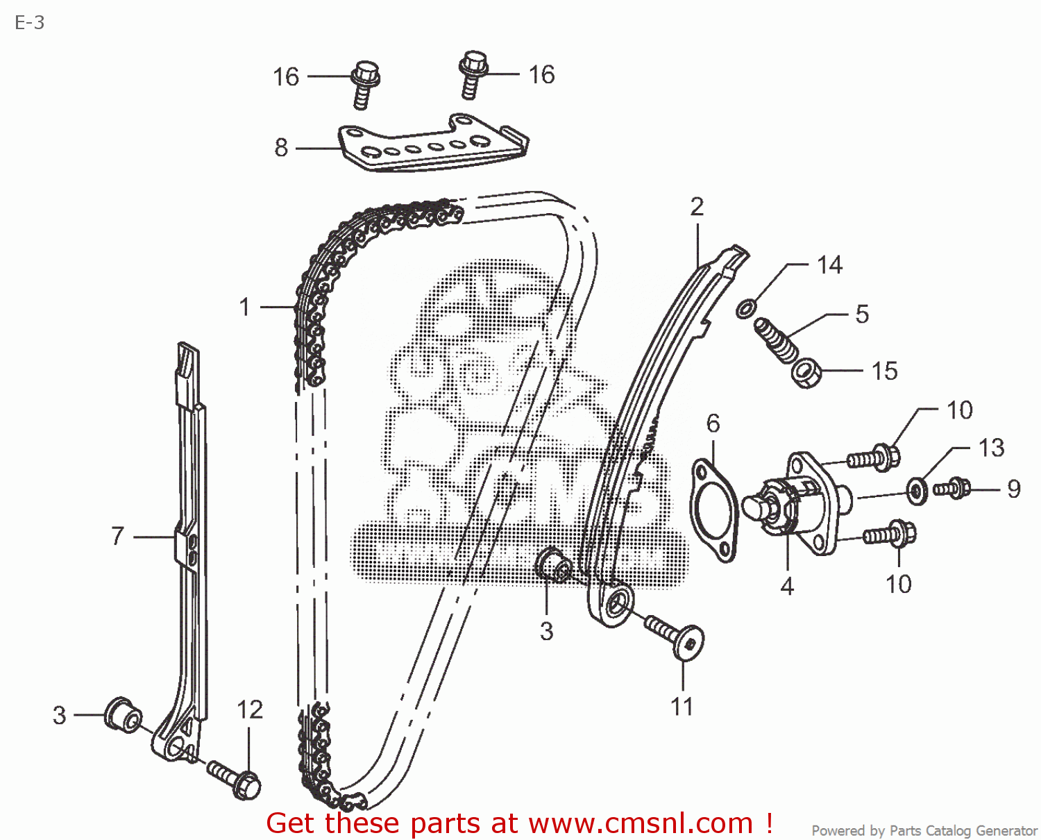 GUIDE COMP., B, CAM For NSF250R 2012 HRC JAPAN - Order At CMSNL