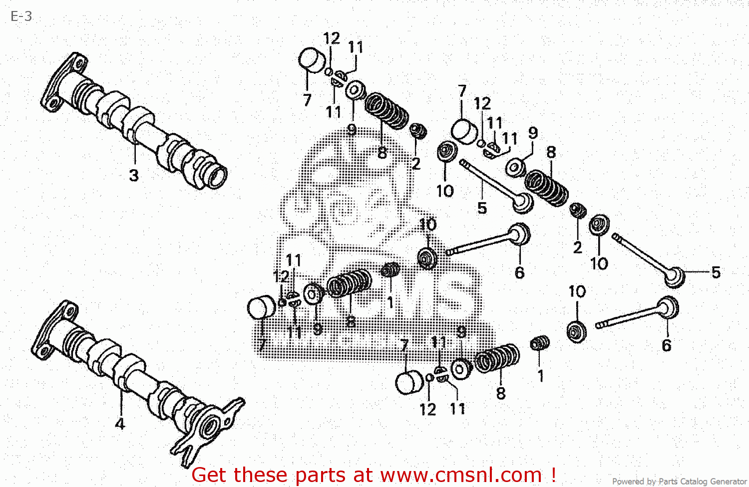 Honda CAM SHAFT COMP,EX 14120MCT000 Honda CAM SHAFT COMP,EX 14120MCT000