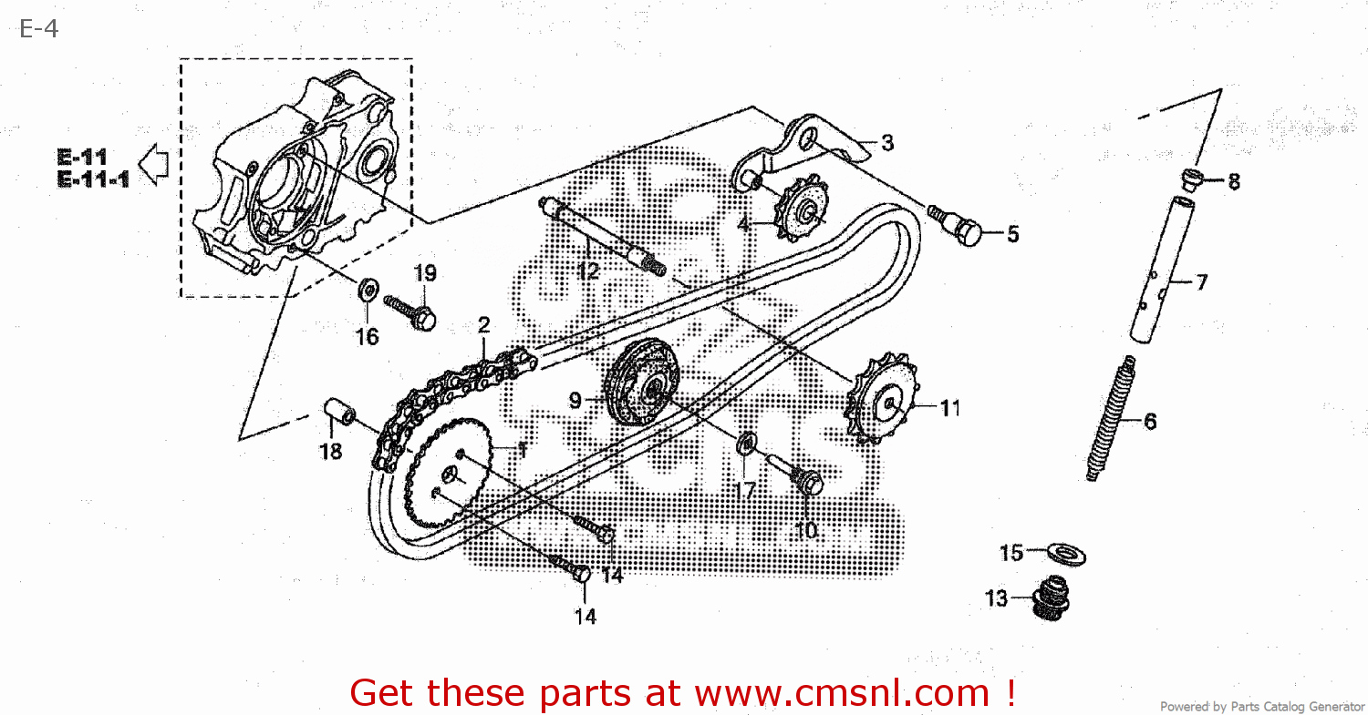 14615GBJM30 Pin,guide Roller Honda buy the 14615GBJM30 at CMSNL