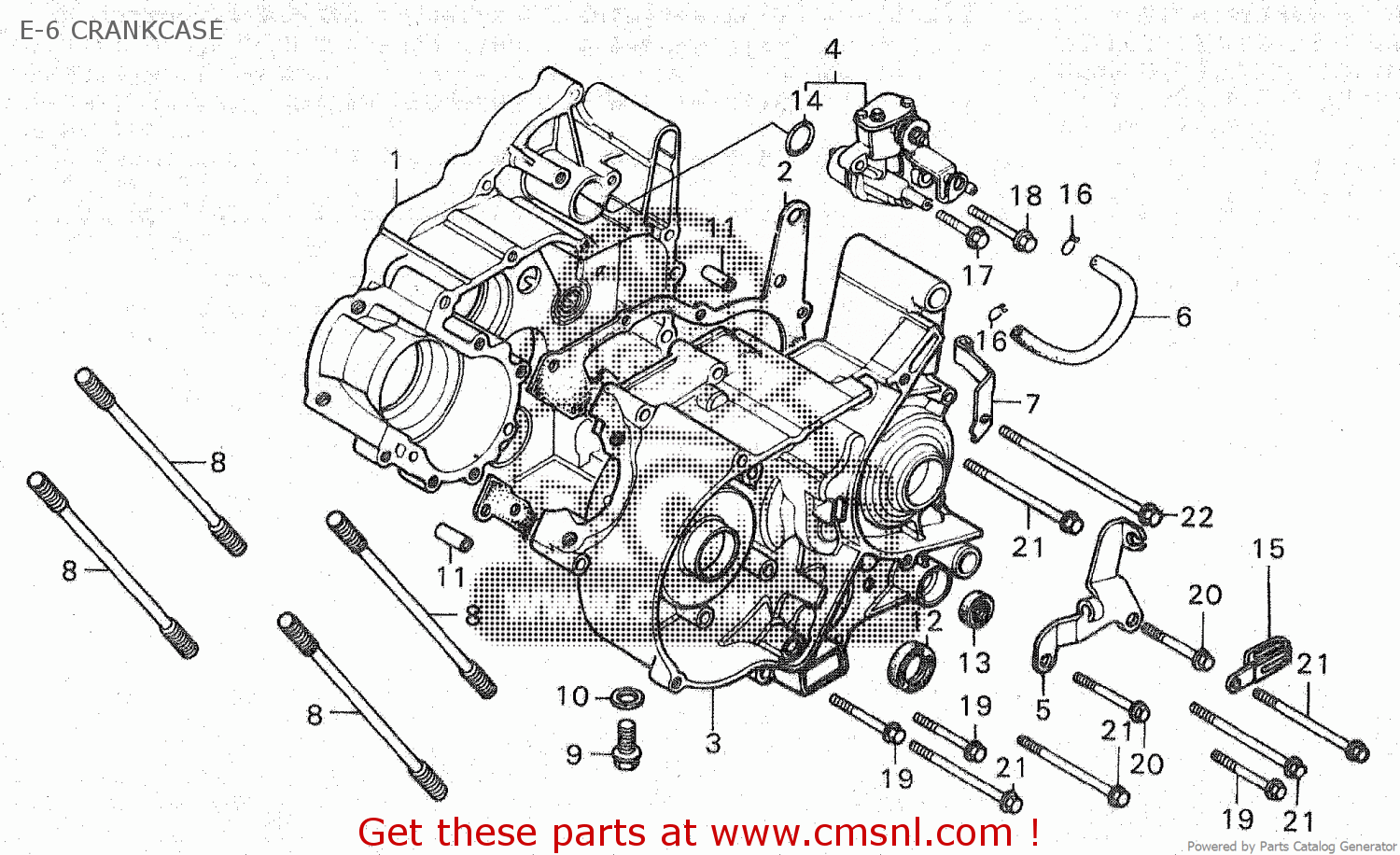 Honda CRANKCASE COMP.,L 11200183610