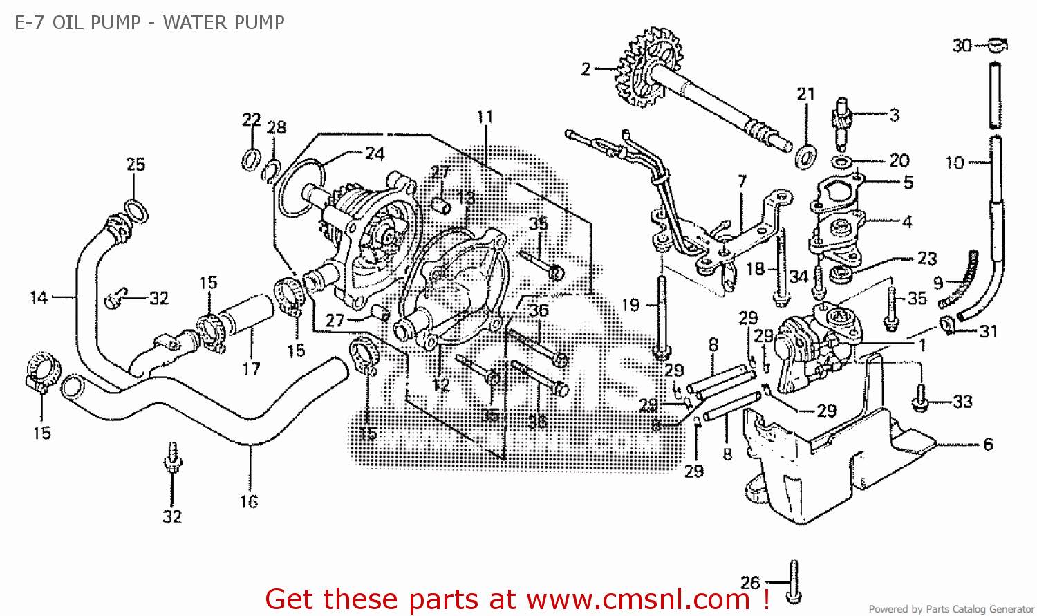 15351KG4000: Protect Oil Pump Honda - buy the 15351-KG4-000 at CMSNL