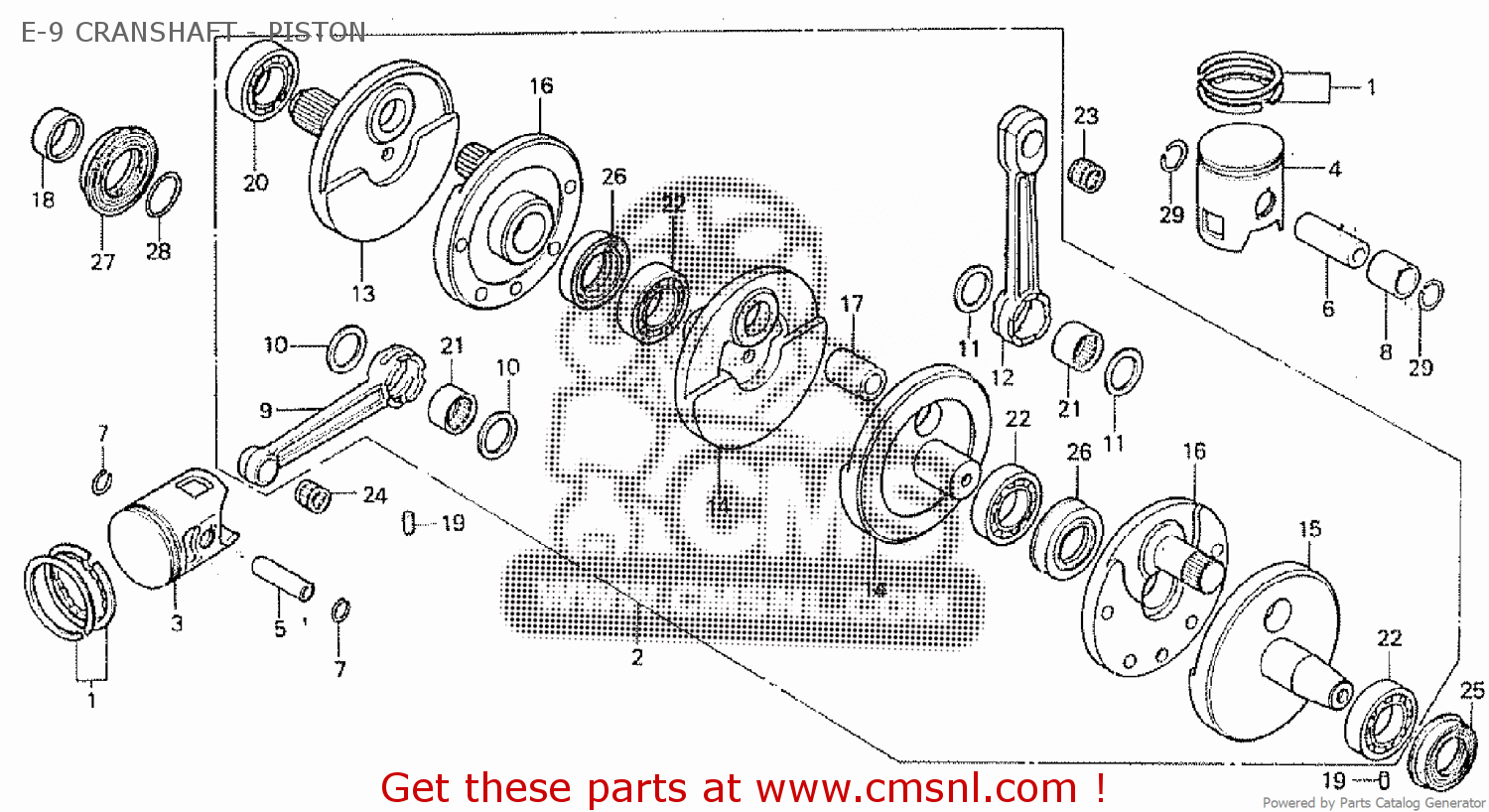 13101KG4000 Piston A Honda buy the 13101KG4000 at CMSNL