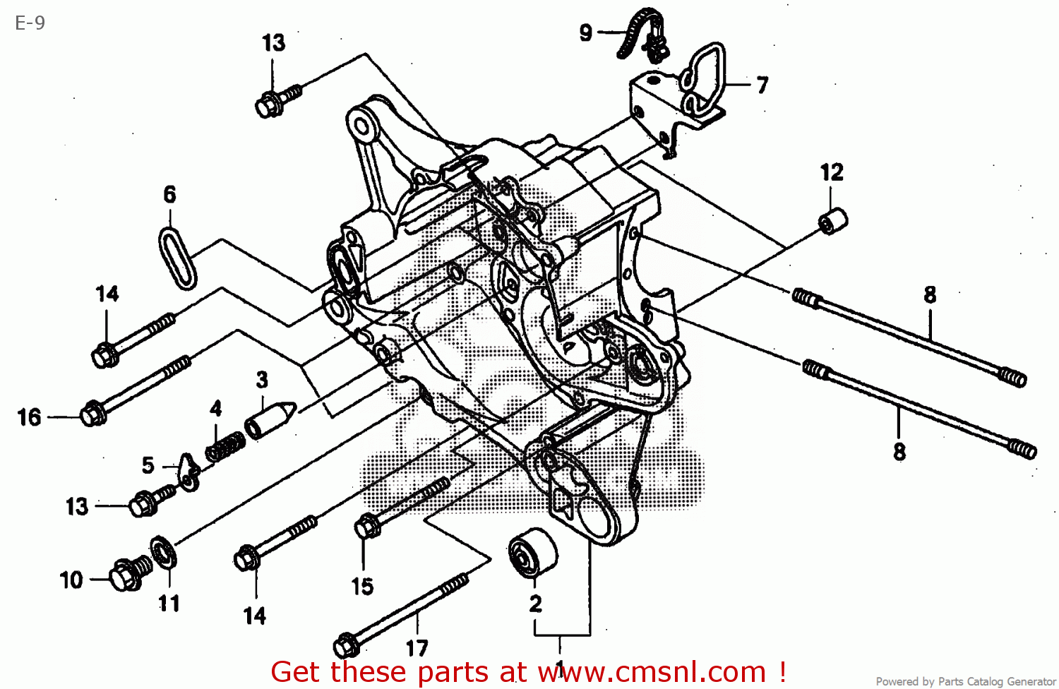 Honda CRANK CASE COMP,R 11100GFM970 Honda CRANK CASE COMP,R 11100GFM970