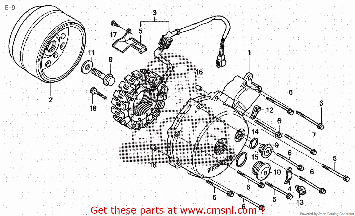 11341KB9000: Cover,l.crankcase Honda - Buy The 11341-KB9-000 At CMSNL