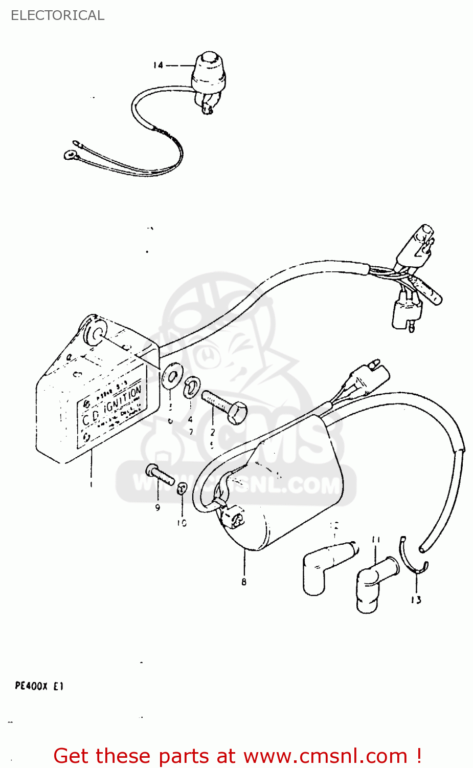 COIL ASSEMBLY,IGNITION for RM125 RM125 1979 1980 (N T) - order at