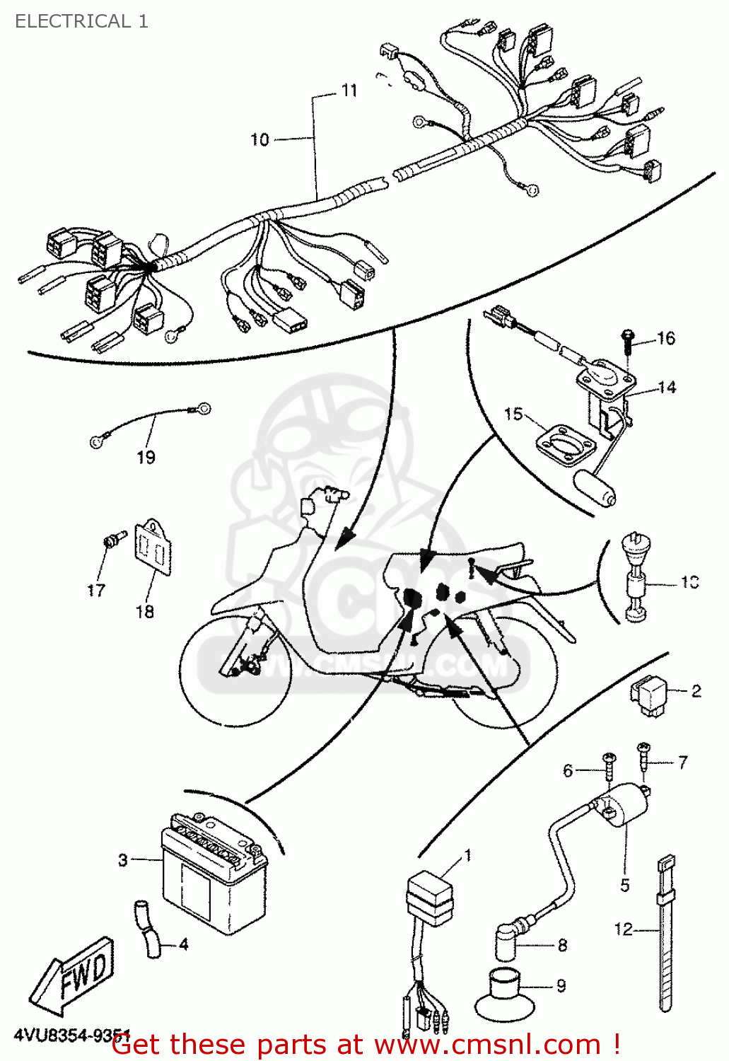 4TDW557F00: Coil,trans. Yamaha - buy the 4TD-W557F-00 at CMSNL