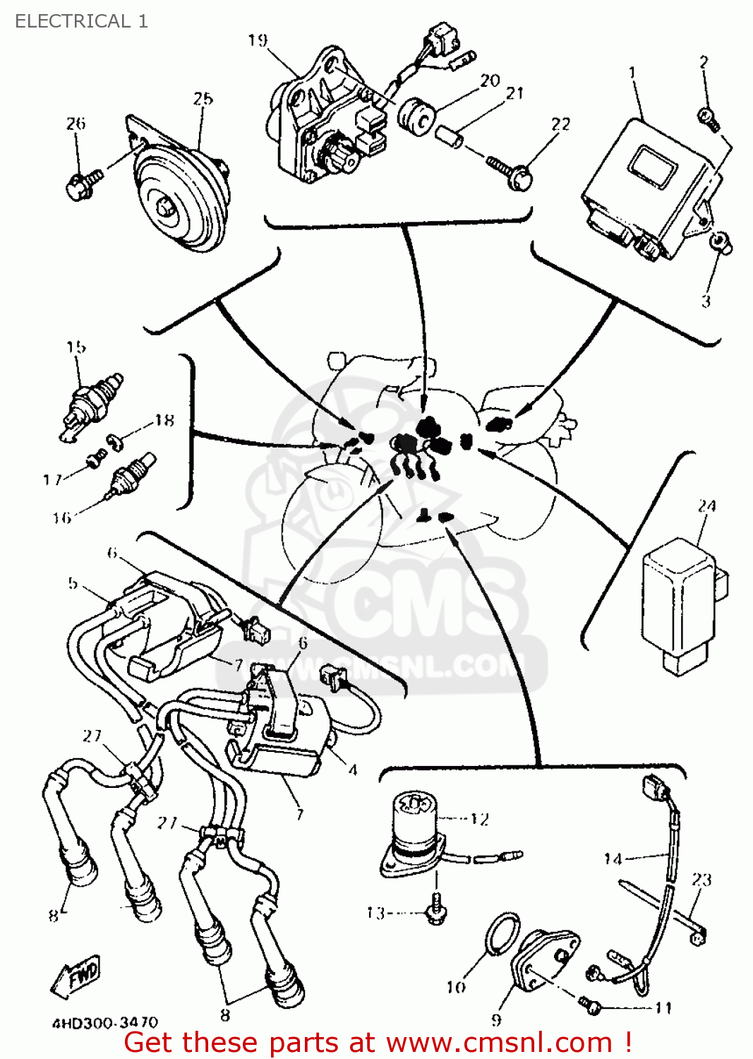 4HD8230501 Ignitor Unit Assy Yamaha buy the 4HD8230501 at CMSNL