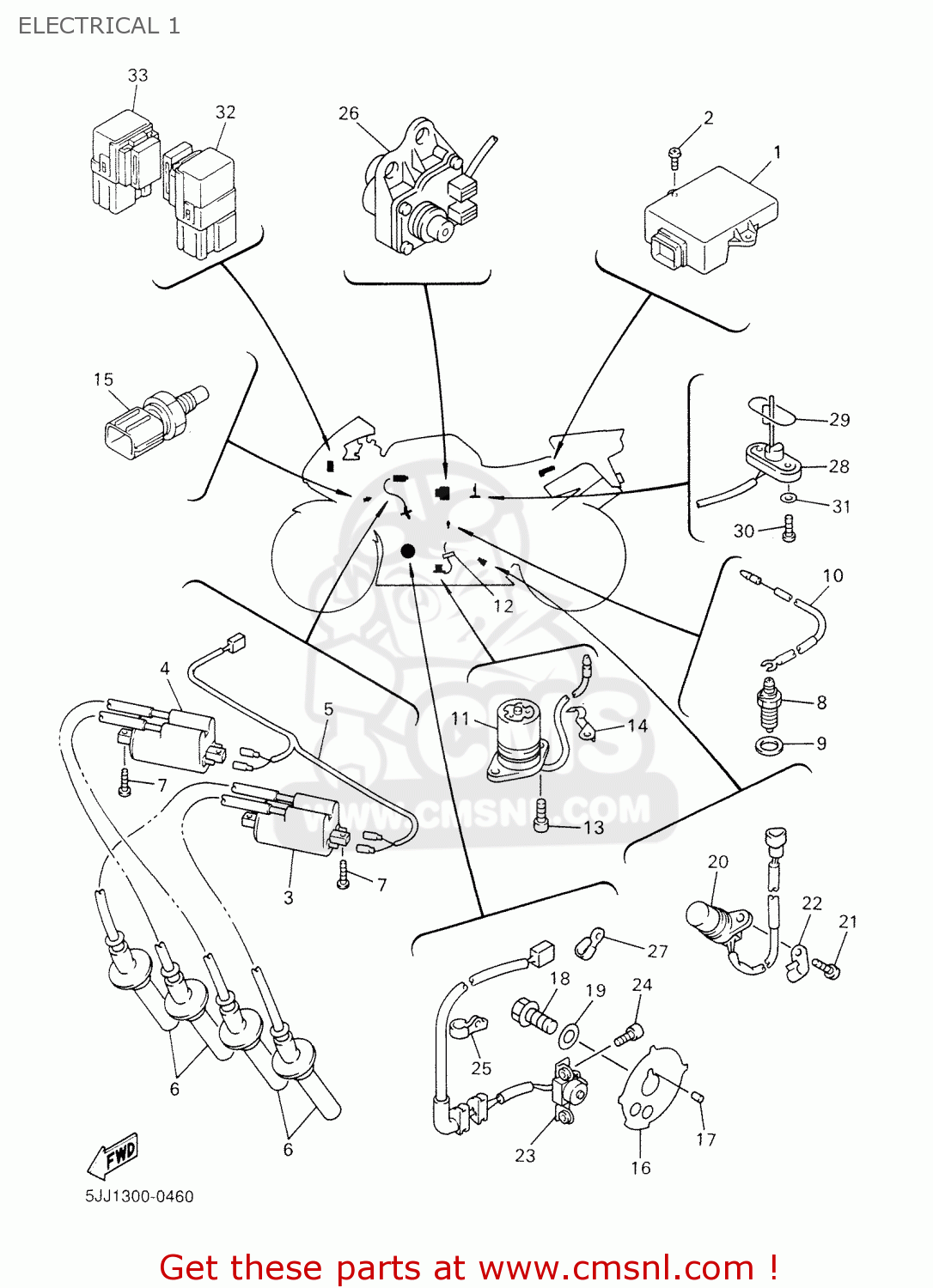 5JJ8230500 Ignitor Unit Assy Yamaha buy the 5JJ823050000 at CMSNL