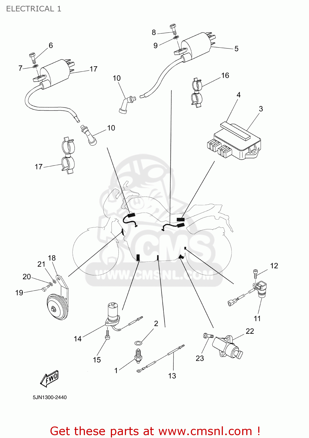 5JN8230500 Ignitor Unit Assy Yamaha buy the 5JN823050000 at CMSNL