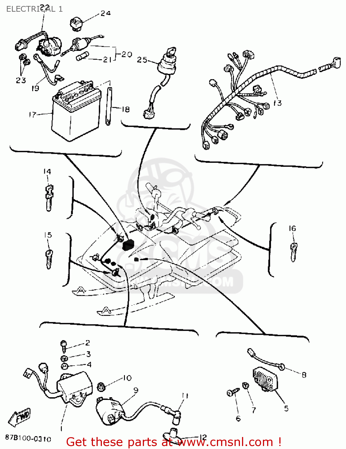 87A8554000: C.d.i. Unit Assy Yamaha - buy the 87A-85540-00 at CMSNL