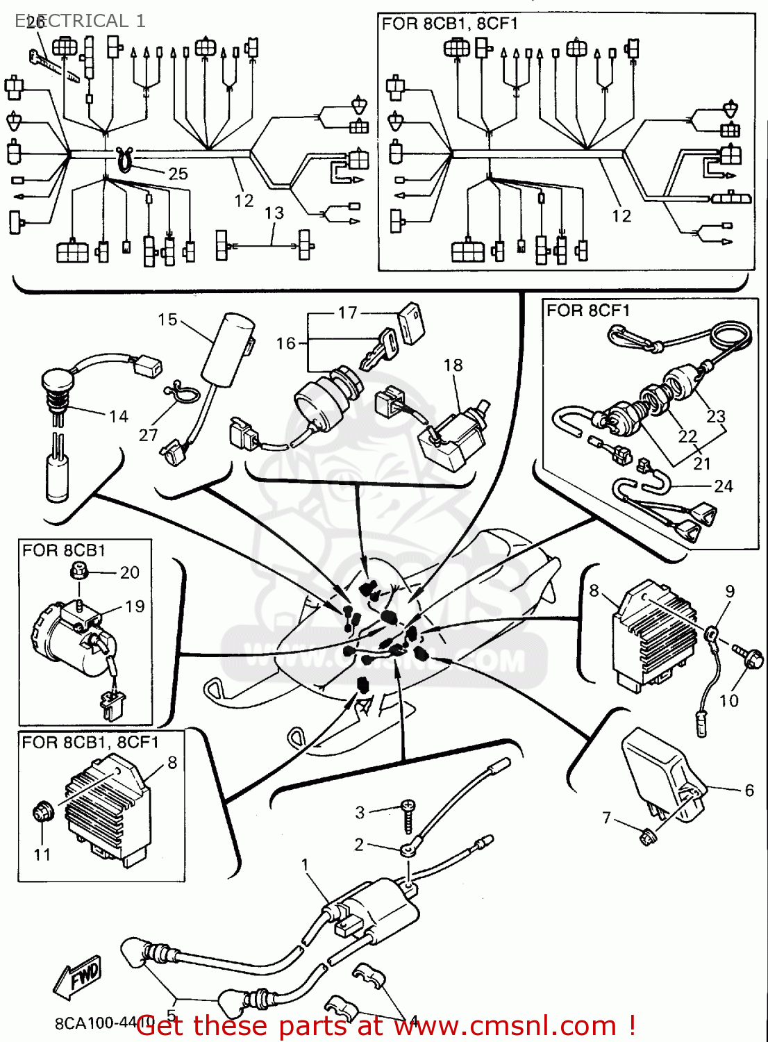 8CA8554000: C.d.i. Unit Assy Yamaha - buy the 8CA-85540-00 at CMSNL