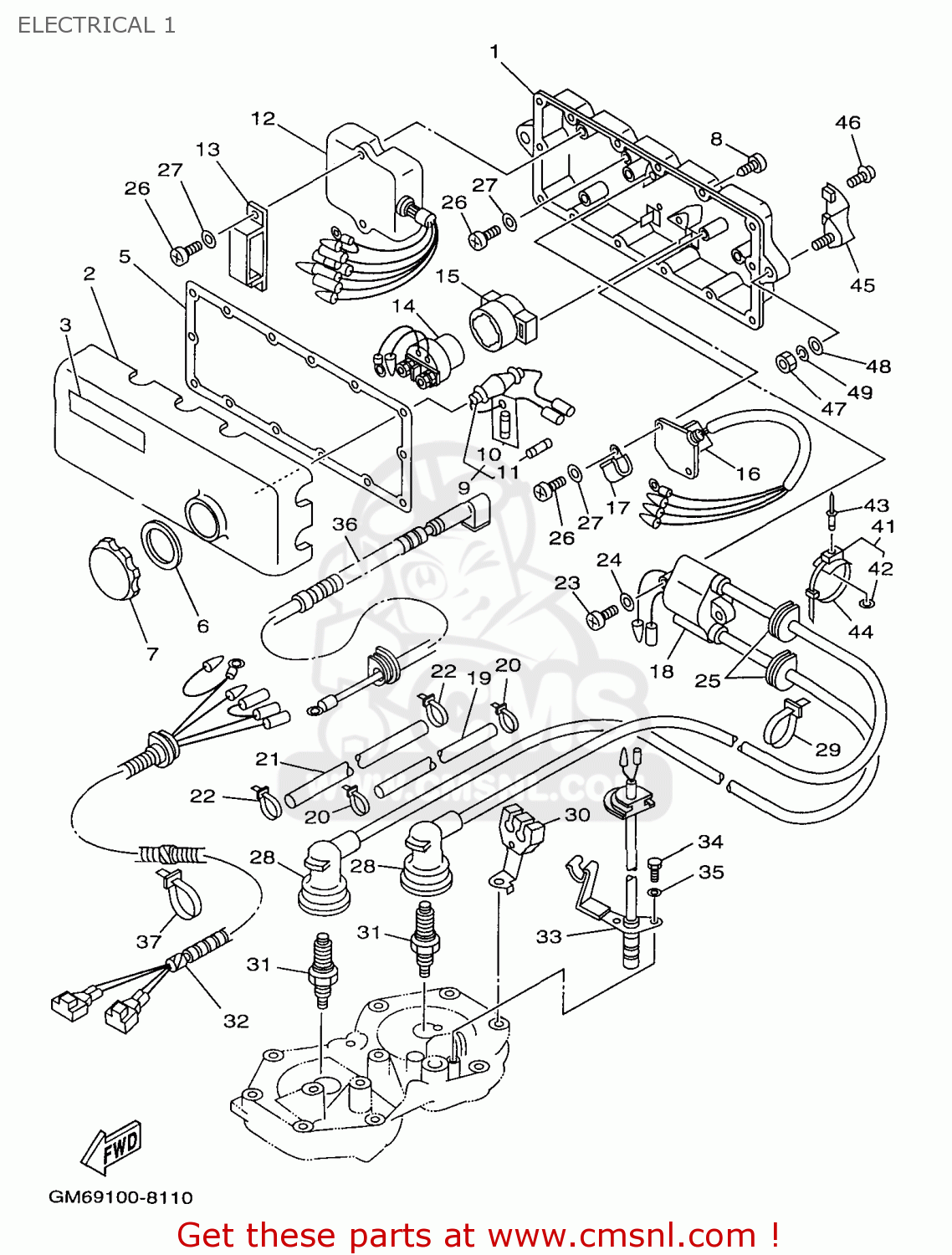 62T8554001: C.d.i. Unit Assy Yamaha - buy the 62T-85540-01-00 at CMSNL