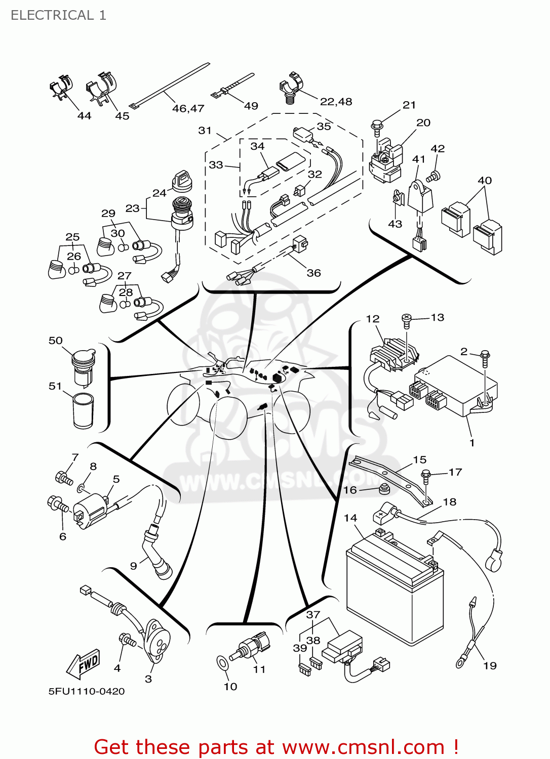 5FU8256000 Thermo Switch Assembly (usa) Yamaha buy the 5FU8256000