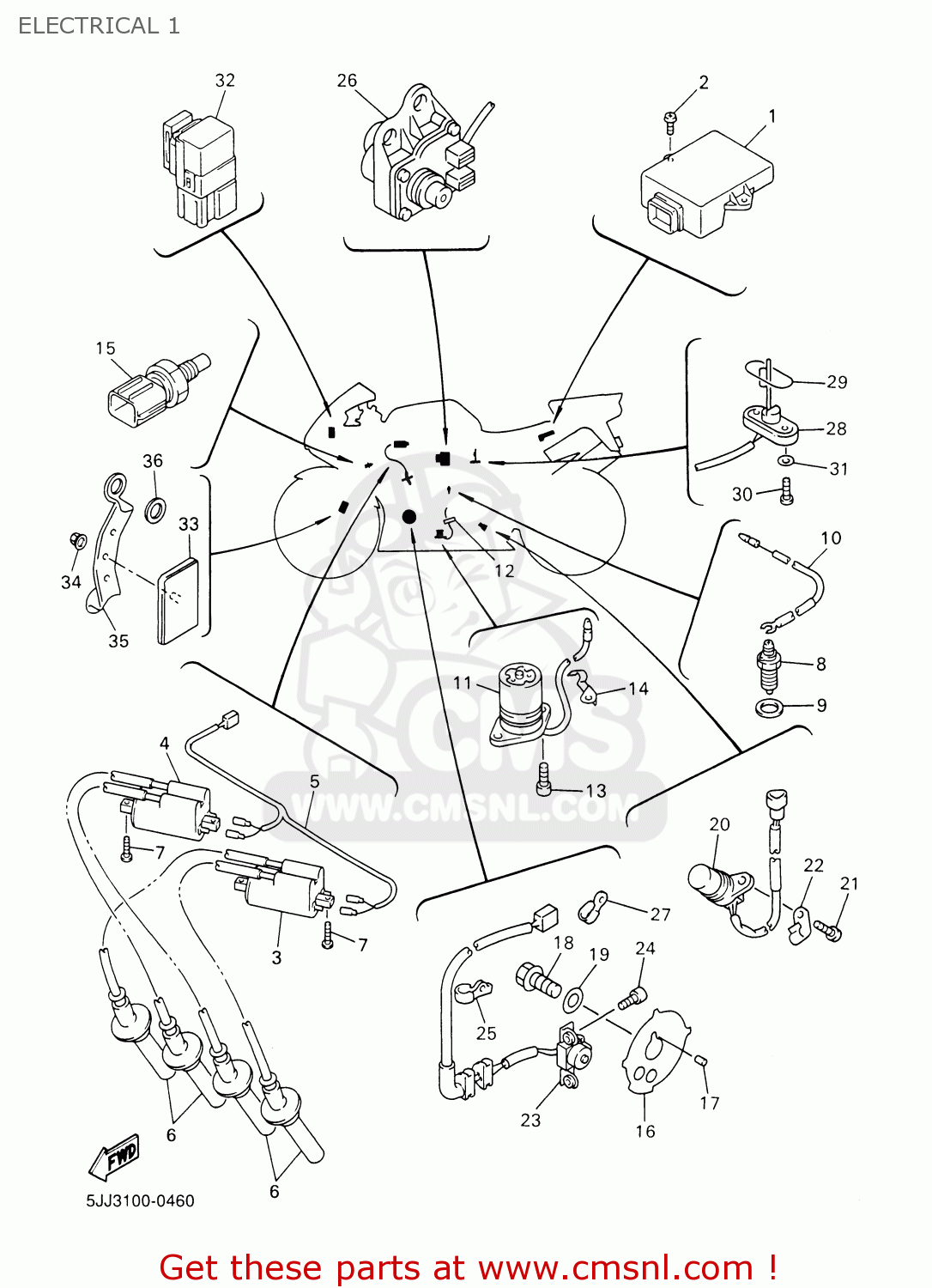 5JJ8230540 Ignitor Unit Assy Yamaha buy the 5JJ8230540 at CMSNL