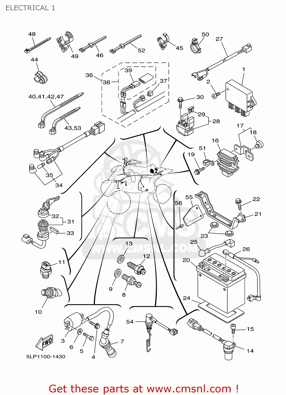 5LP8554000: C.d.i. Unit Assy Yamaha - buy the 5LP-85540-00 at CMSNL