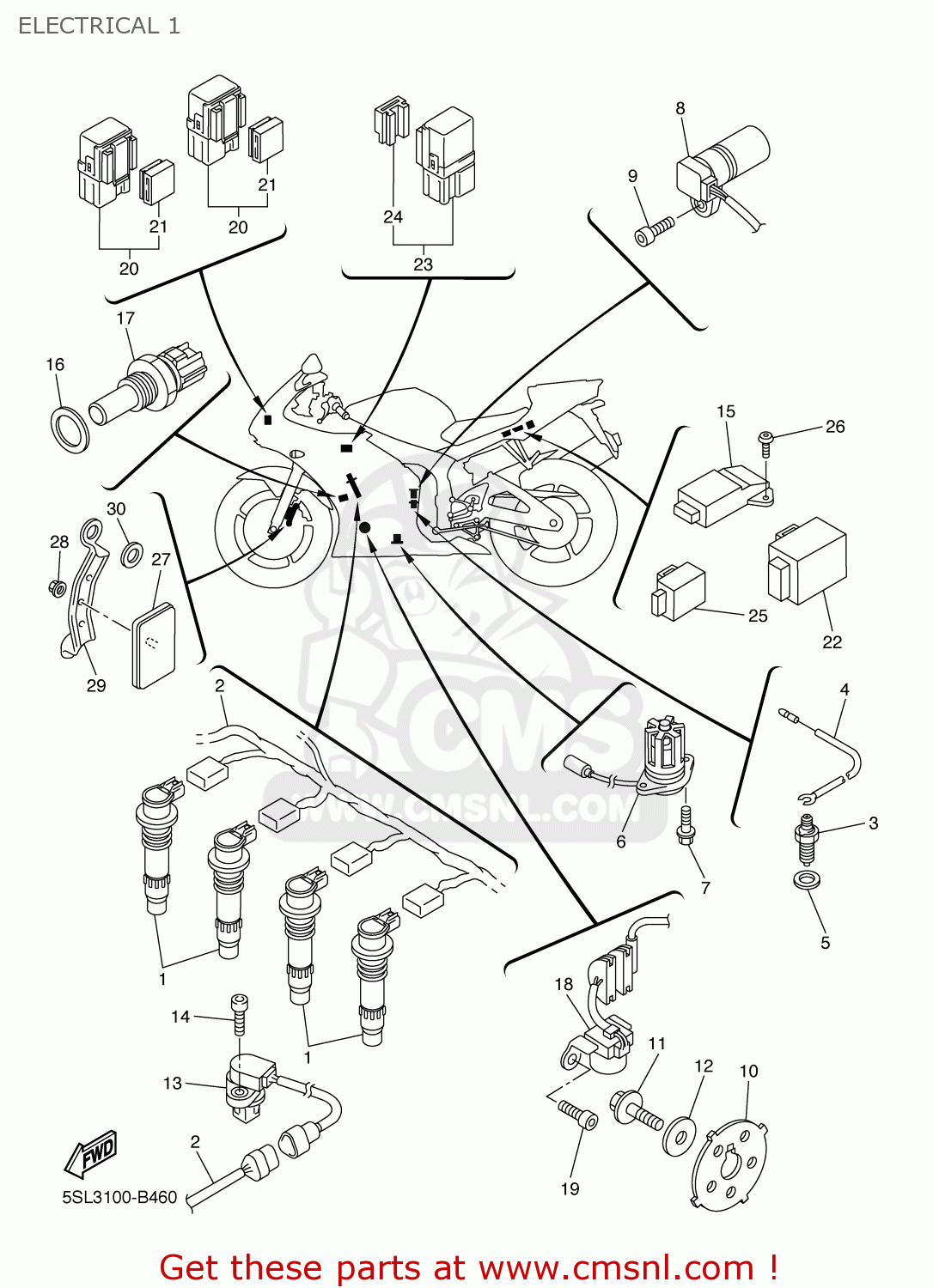 5SL8572000 Oil Level Gauge Assy Yamaha buy the 5SL8572000 at CMSNL