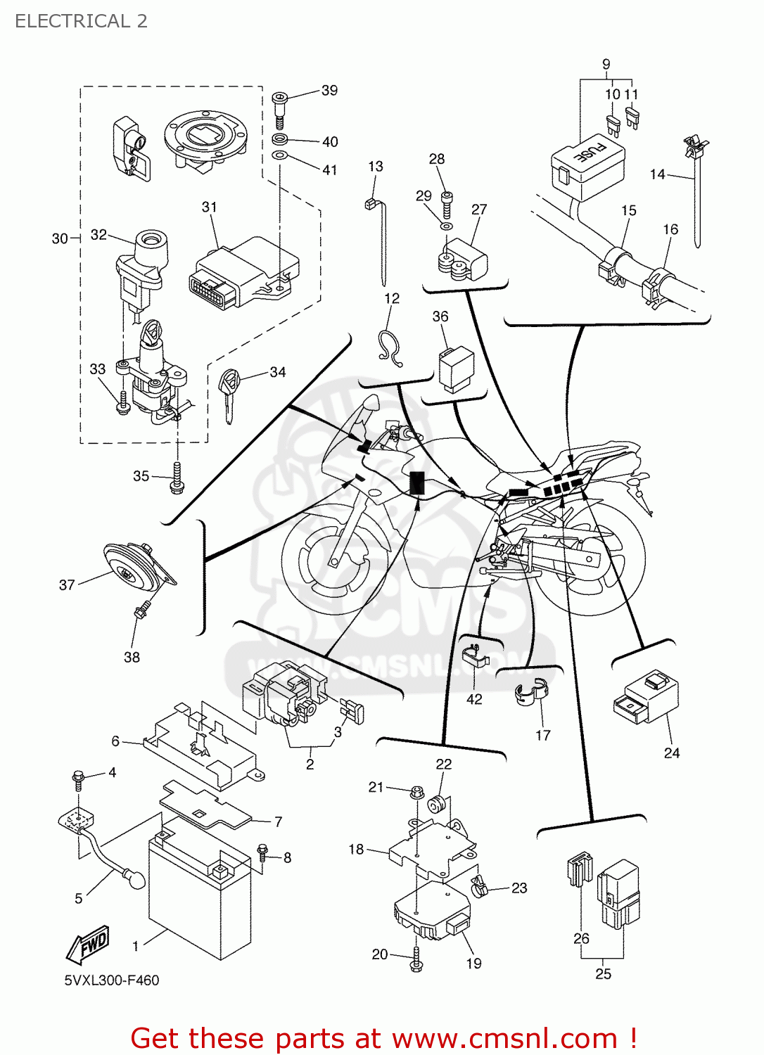 5VX8591A30 Engine Control Unit Assy Yamaha buy the 5VX8591A30 at CMSNL