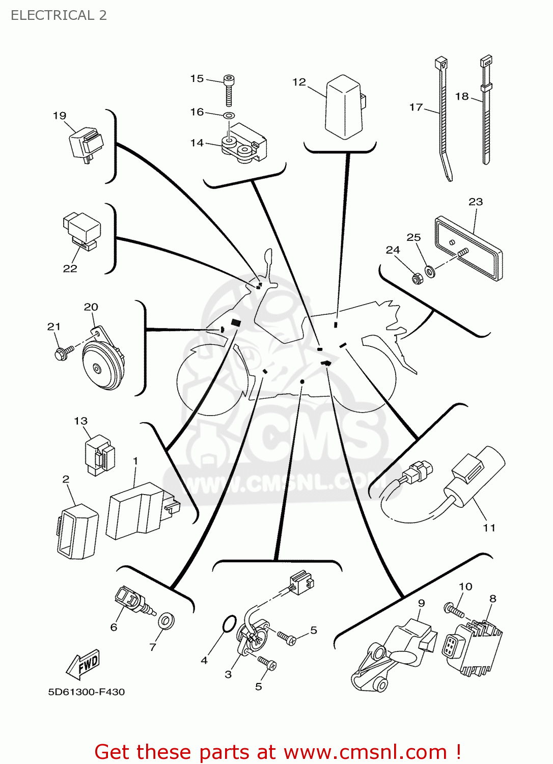 2S5H257600 Lean Angle Sensor Yamaha buy the 2S5H257600 at CMSNL