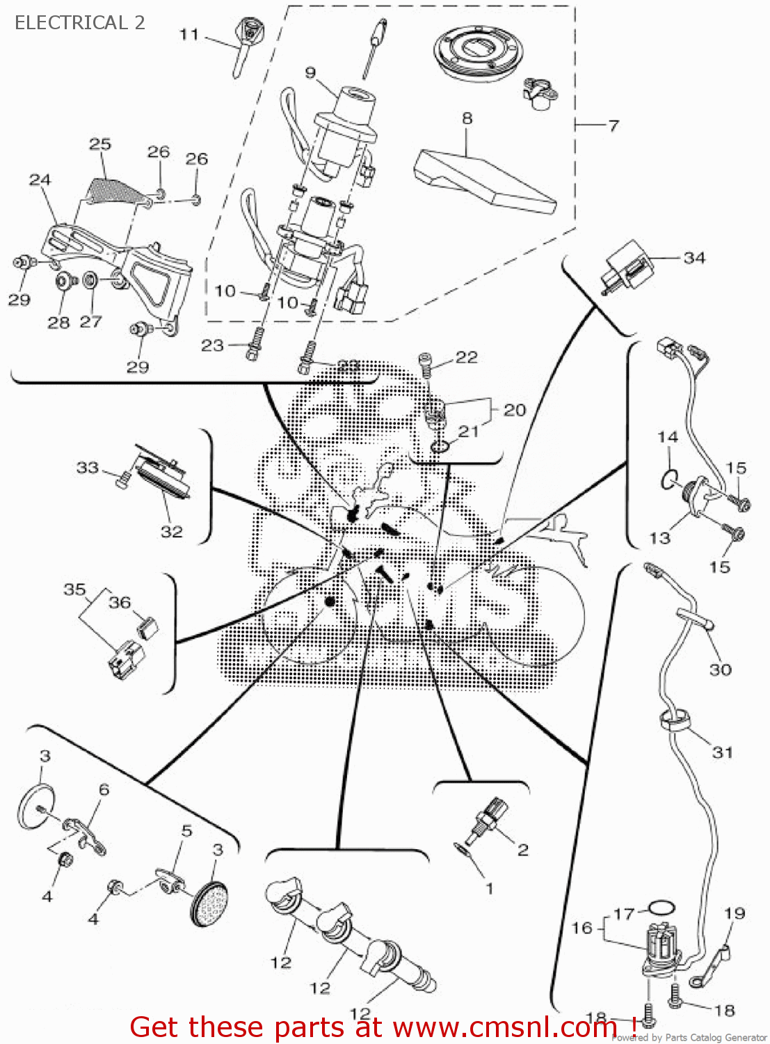 B908591A60 Engine Control Unit Assy Yamaha buy the B908591A60 at CMSNL