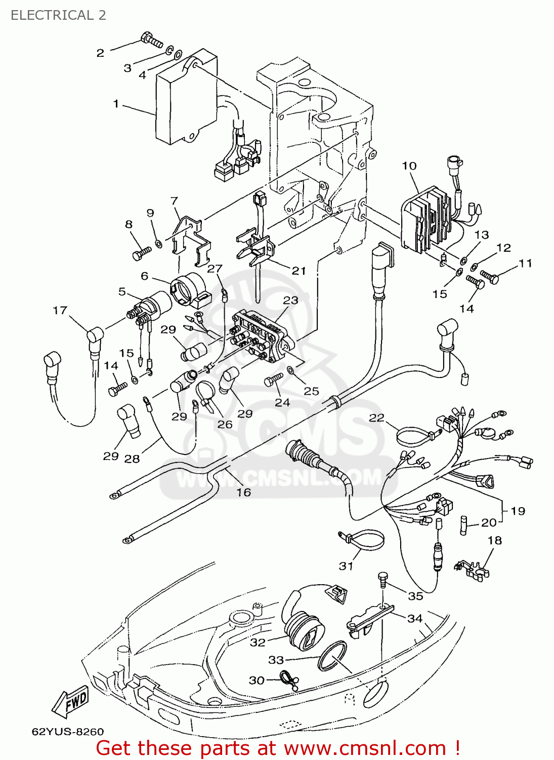 62Y8554002: C.d.i. Unit Assy Yamaha - buy the 62Y-85540-02 at CMSNL