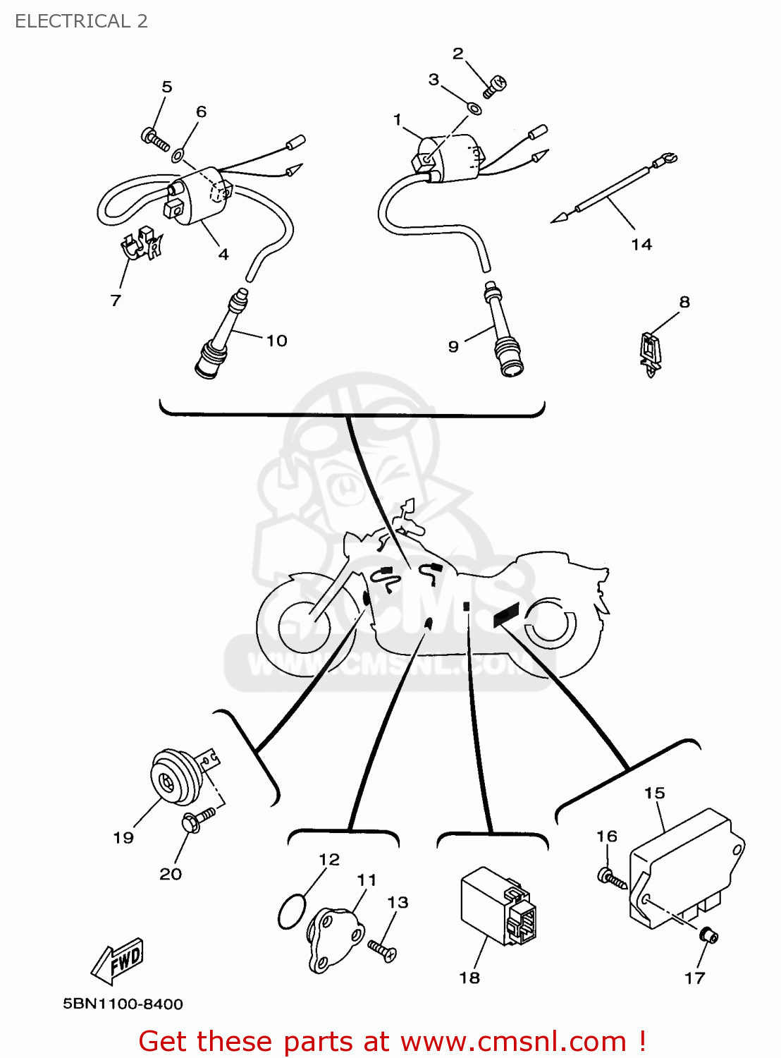 5BN8230500 Ignitor Unit Assembly Yamaha buy the 5BN8230500 at CMSNL