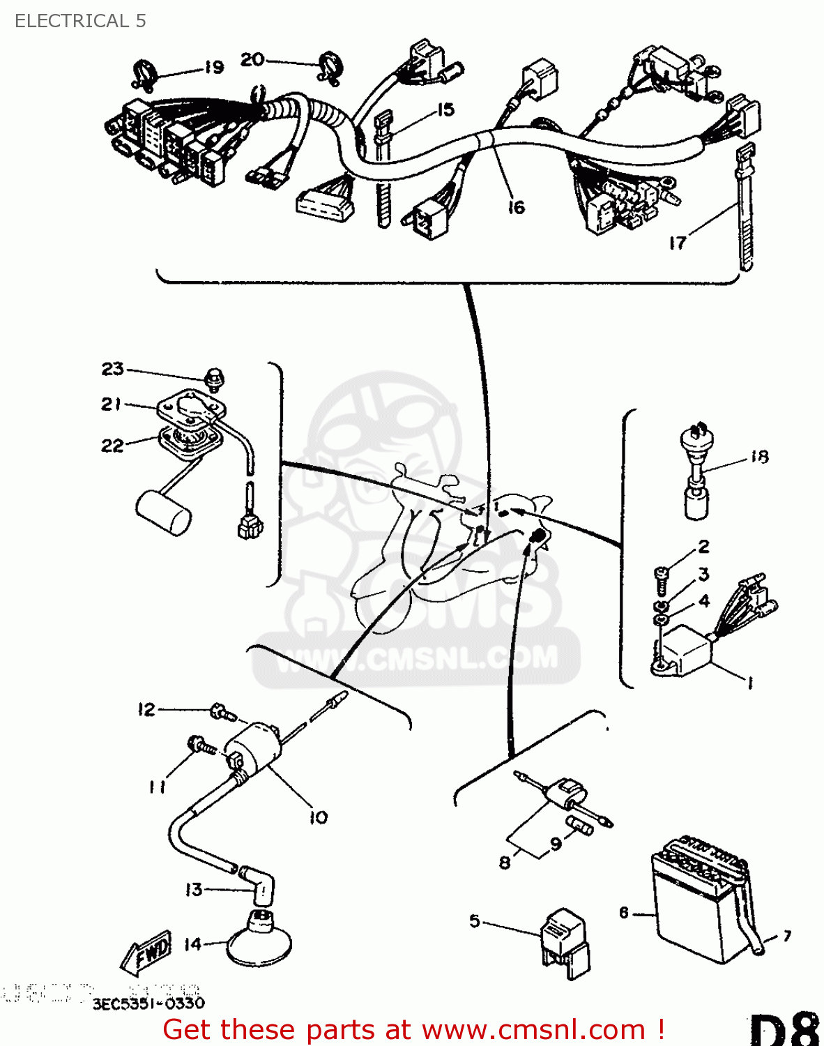 35R8194000 Starter Relay Assy Yamaha buy the 35R8194000 at CMSNL