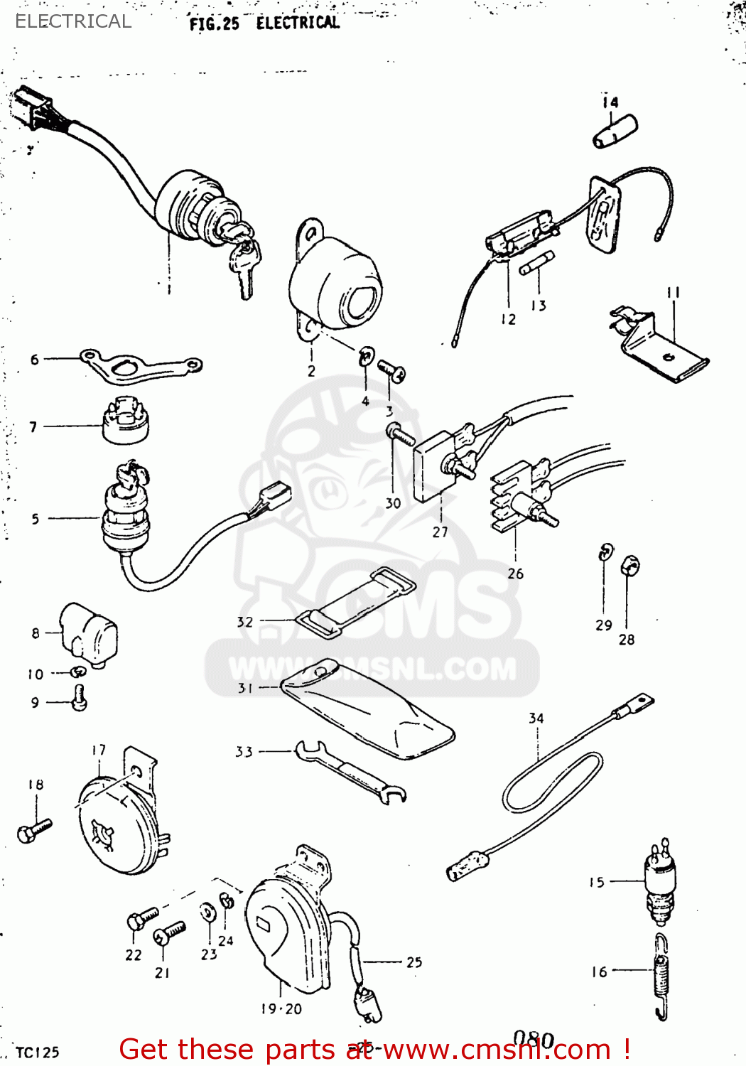 3711028611: Switch Assembly,ignition Suzuki - buy the 37110-28611 at CMSNL