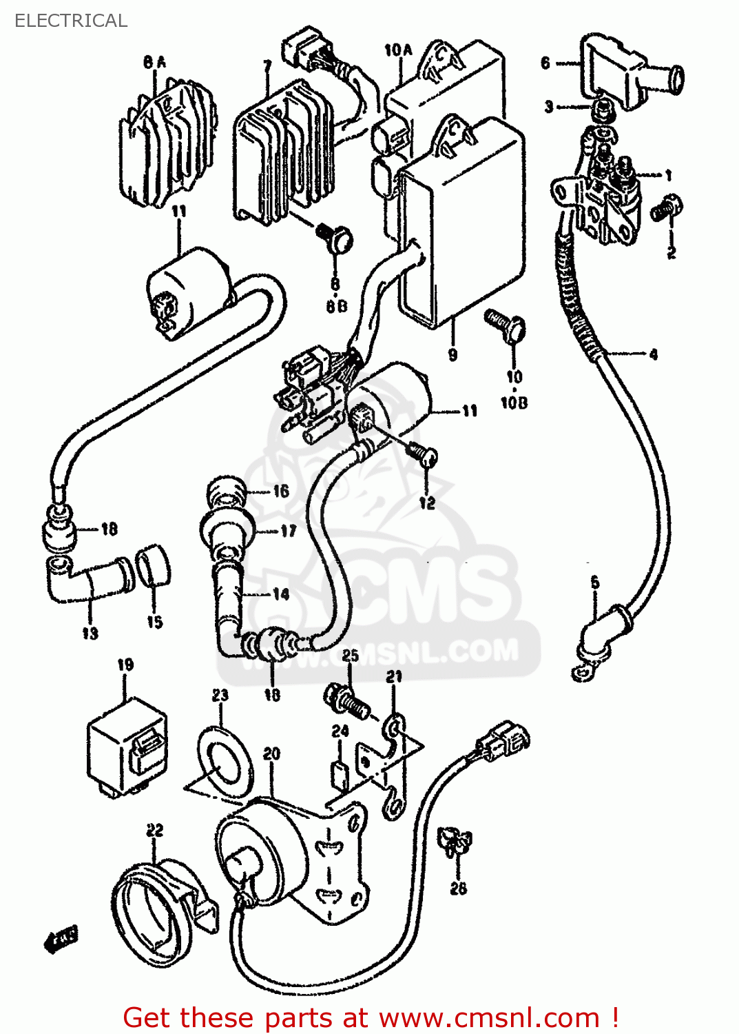 CDI UNIT for DR800SU 1996 (T) GERMANY (E22) - order at CMSNL