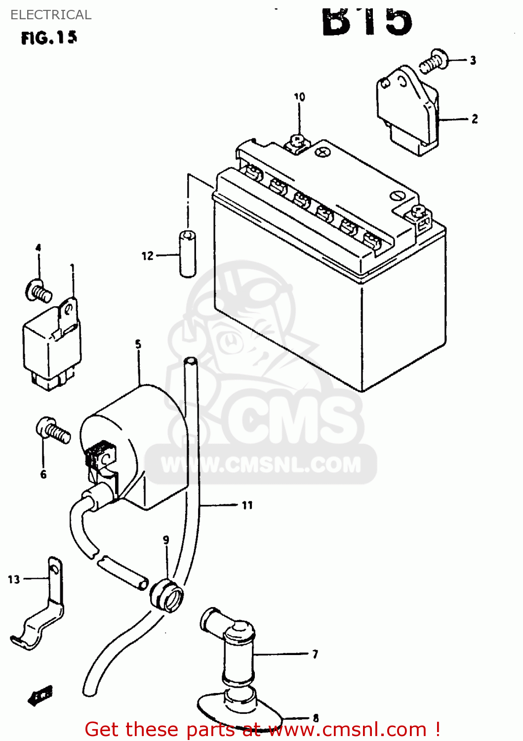 Suzuki RELAY, STARTING MOTOR 3180003A00 Suzuki RELAY, STARTING MOTOR 3180003A00