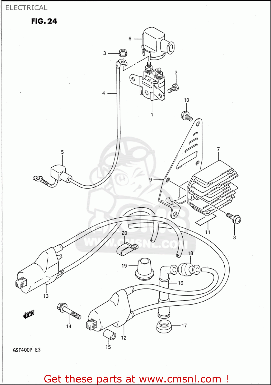 Coil Assy,ignition Gsf400 Bandit 1991-1993 (usa) 3341032X50