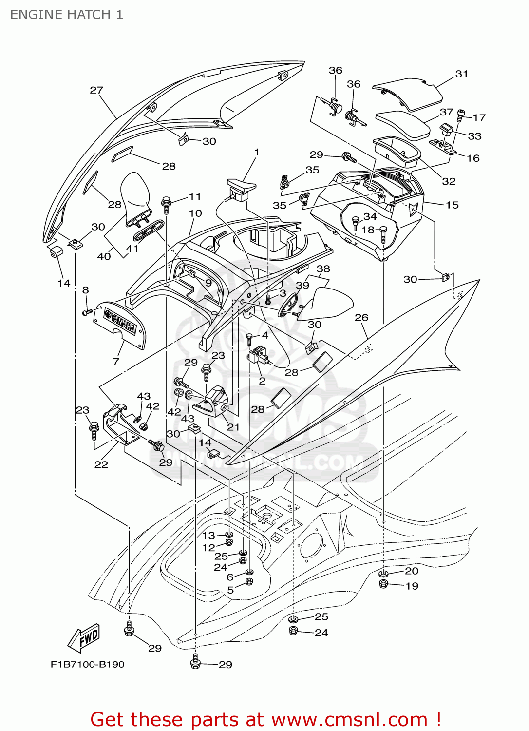 Yamaha GEAR ASSY F1B6021000 Yamaha GEAR ASSY F1B6021000