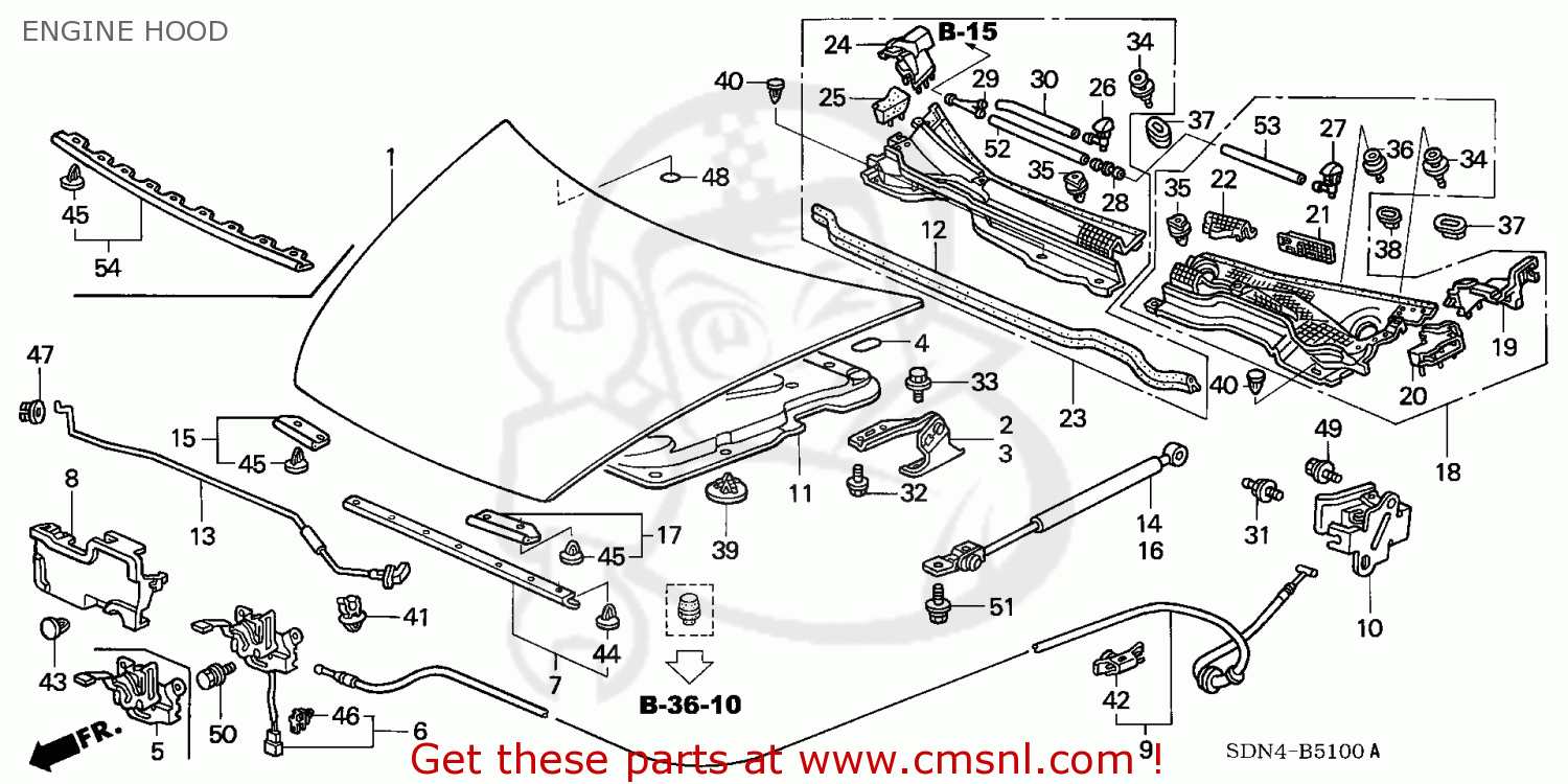 60100SDPA90ZZ: Hood Comp(dot) Honda - buy the 60100-SDP-A90ZZ at CMSNL