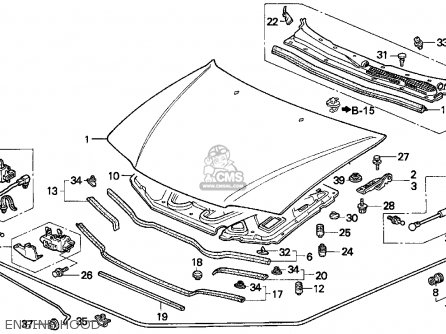 74145SV7305 (74145sv7315) Open Stay Assy,ho Honda - 74145-SV7-305