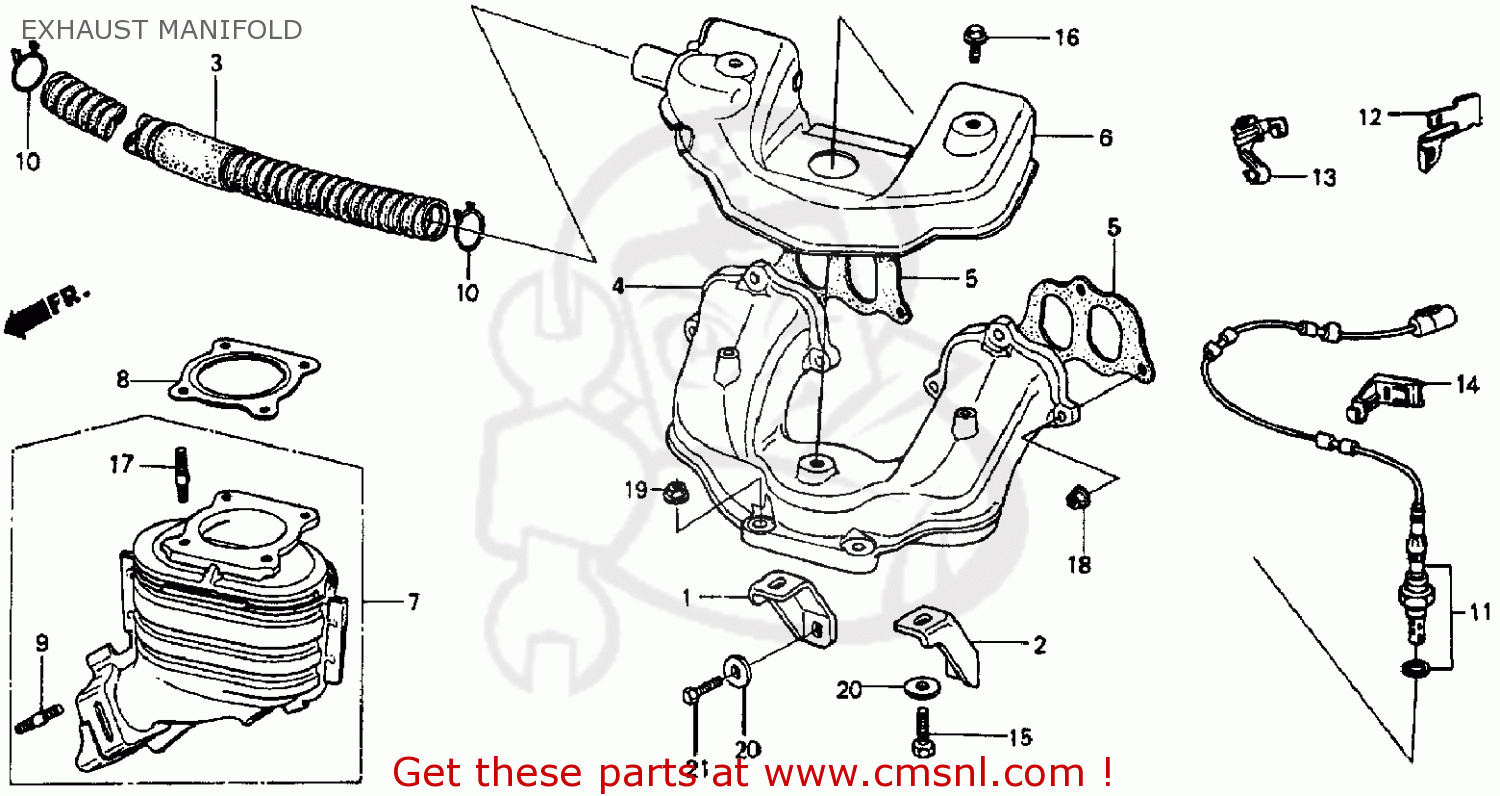 CLAMP C for CRX 1986 (G) 2DR SI (KA,KL) order at CMSNL
