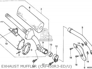 2003 deals crf450r exhaust