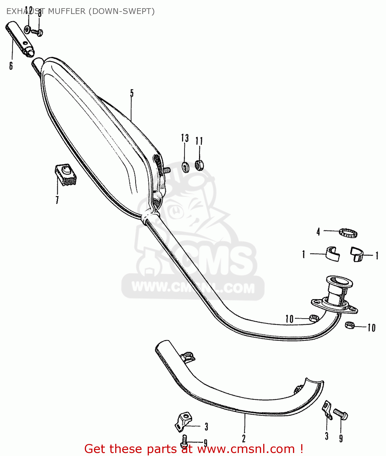 18300098690 Muffler,exhaust Honda buy the 18300098690 at CMSNL