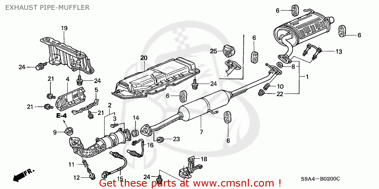 18220S9A003: Pipe B,exhaust Honda - Buy The 18220-S9A-003 At CMSNL