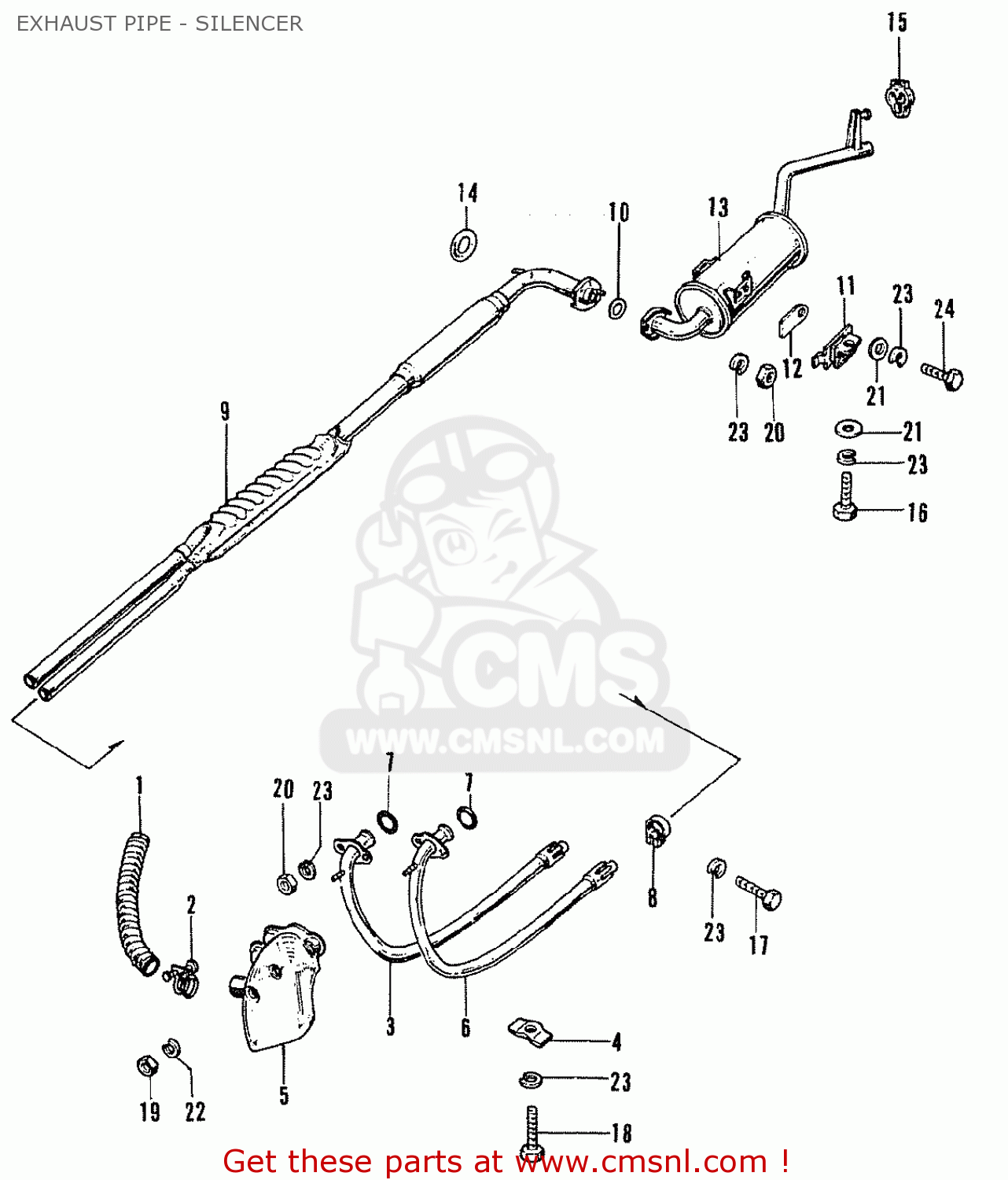 18301611010 Silencer A, Exhaust Honda buy the 18301611010 at CMSNL
