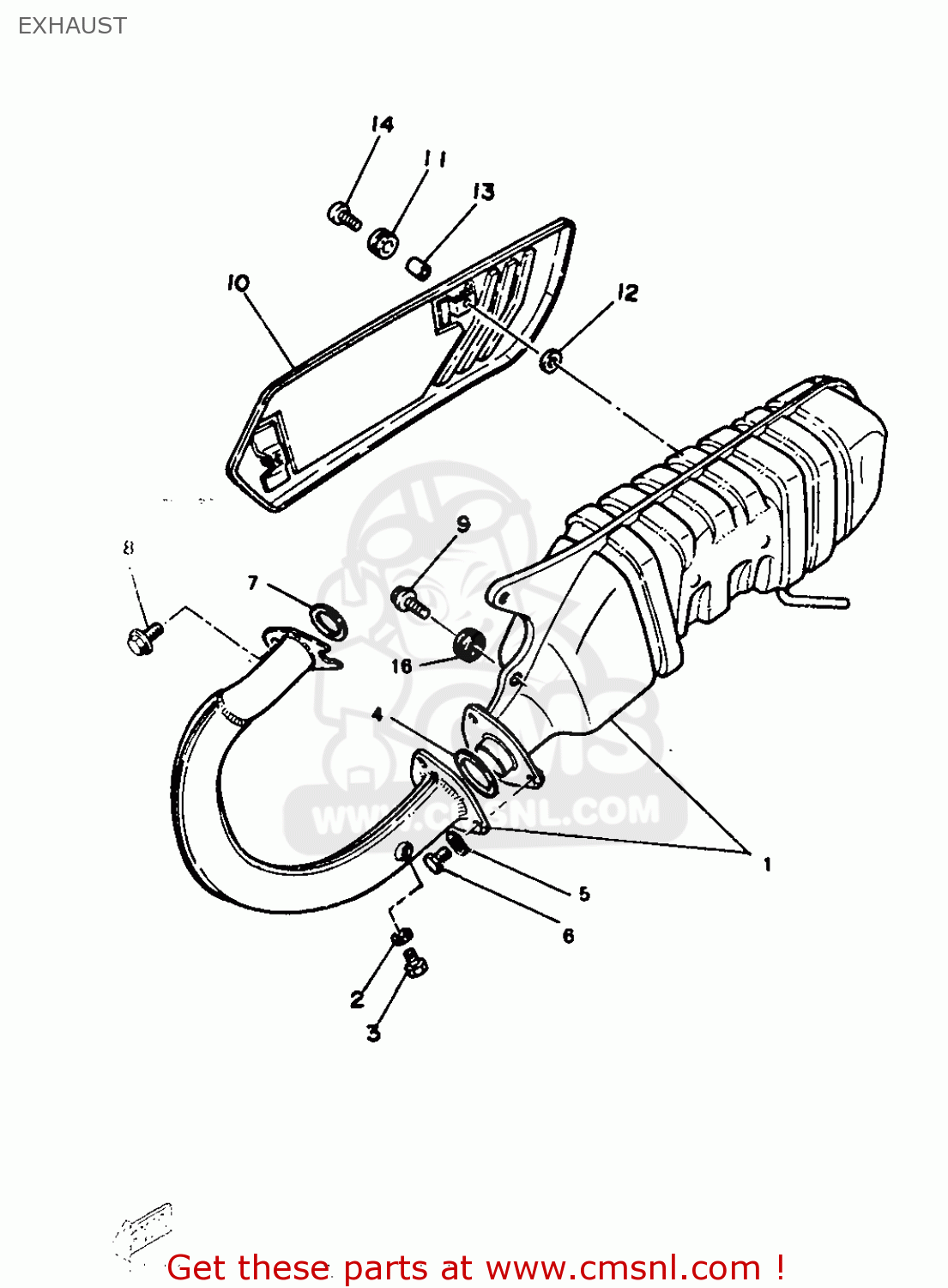 yamaha bolt muffler