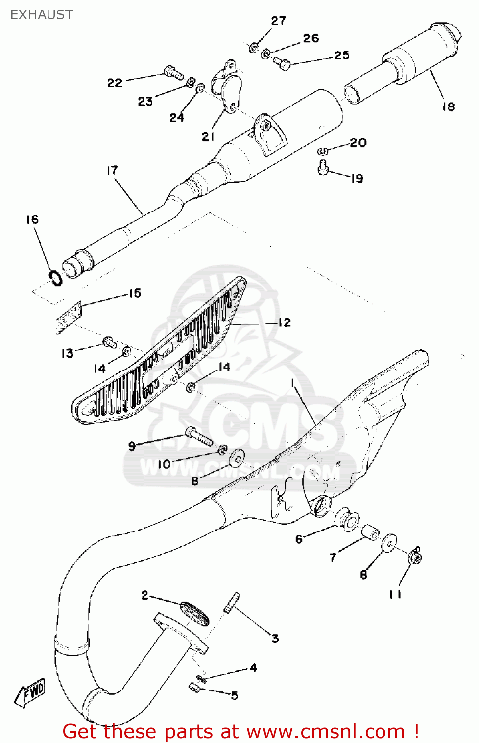 5251475300: Silencer Yamaha - buy the 525-14753-00 at CMSNL