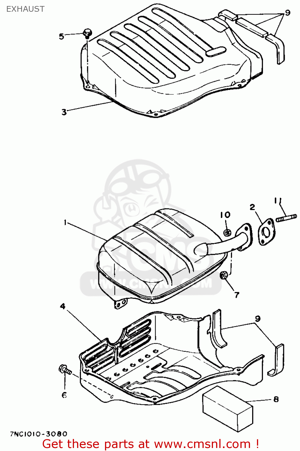 7NC1478000 Spark Arrester Assy Yamaha buy the 7NC1478000 at CMSNL