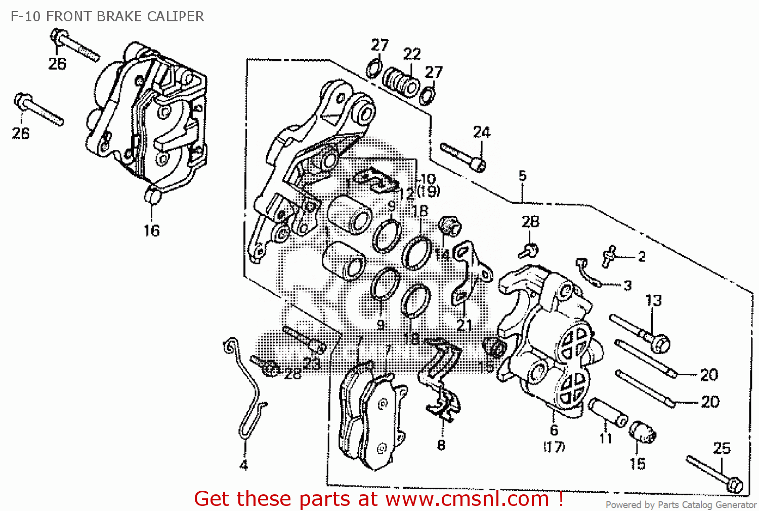 Honda CALIPER ASSY.,R.F 45200MB6018