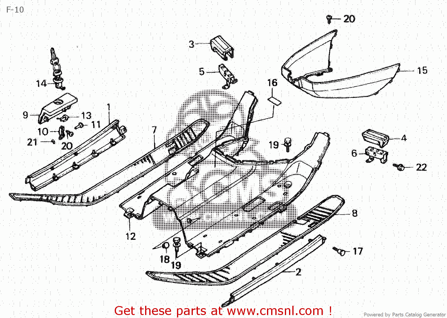 Honda BOARD,L FLOO*NH1* 50614KS4771ZE Honda BOARD,L FLOO*NH1* 50614KS4771ZE