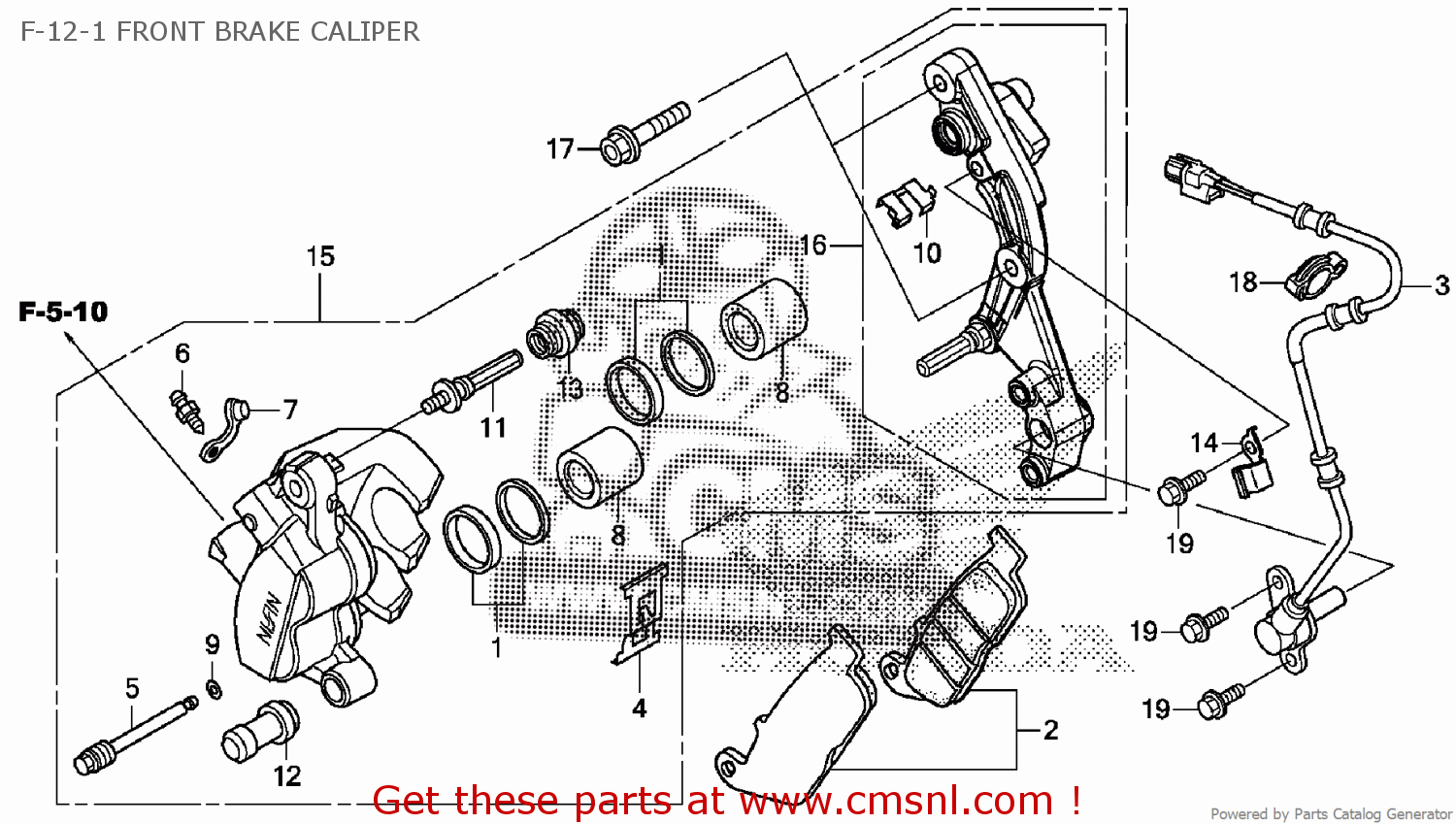Honda PAD SET,FR (NAS) 06455K33D51