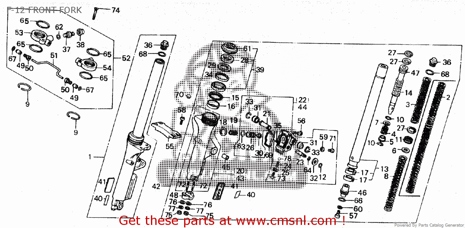 Honda SEAL SET,FR.FORK 51490MB4305 Honda SEAL SET,FR.FORK 51490MB4305