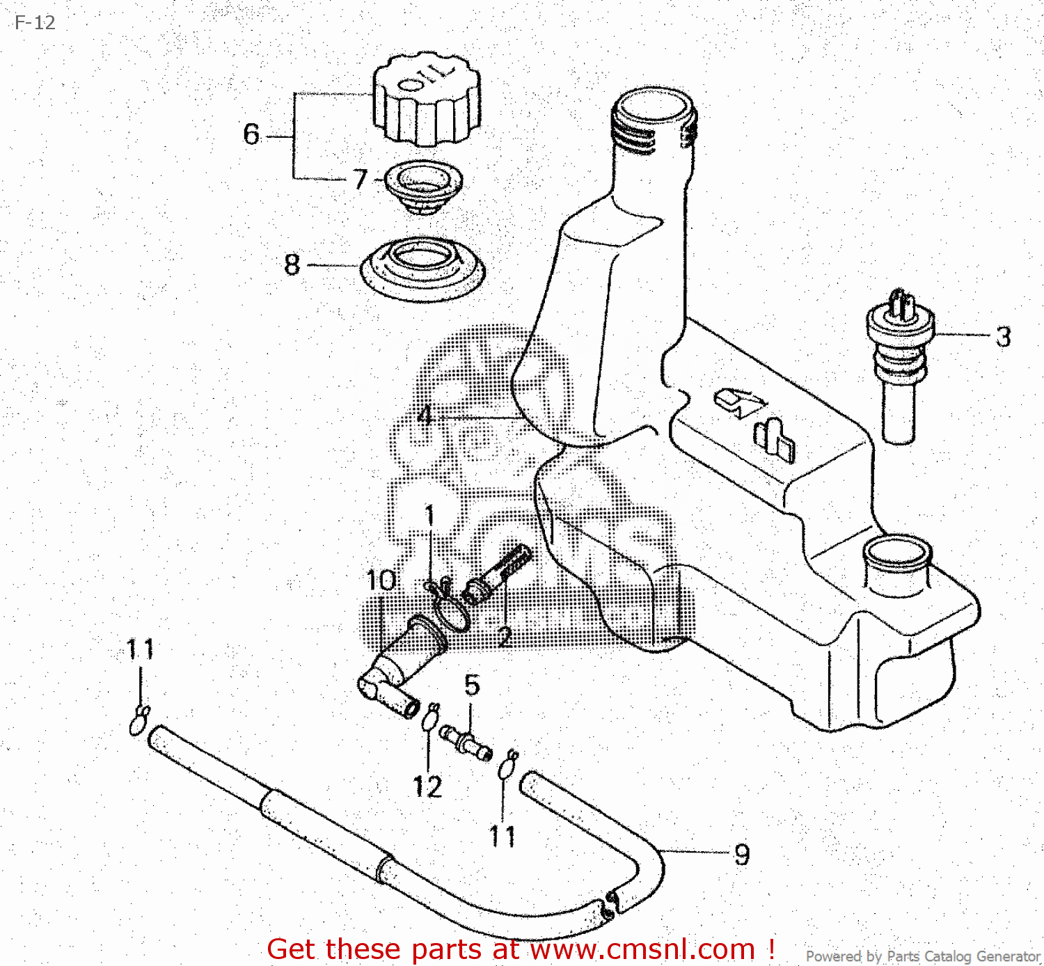 TANK,OIL for SA50M 1988 (J) JAPAN AF16130 order at CMSNL