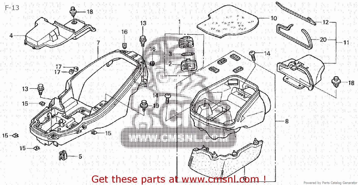 Honda BOX,LUGGAGE 81251KPB000 Honda BOX,LUGGAGE 81251KPB000