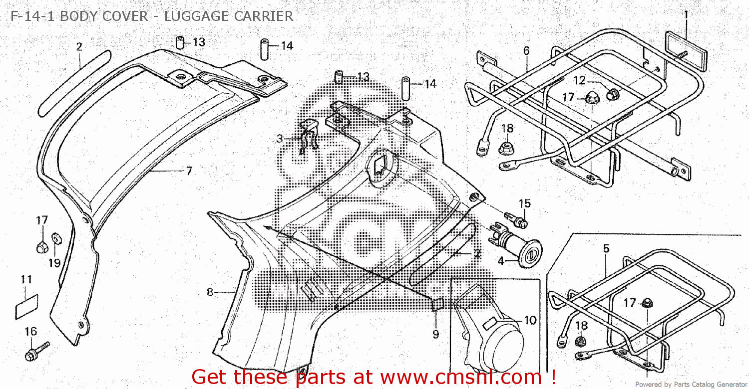81200GK8650 Carrier, Luggage Honda buy the 81200GK8650 at CMSNL